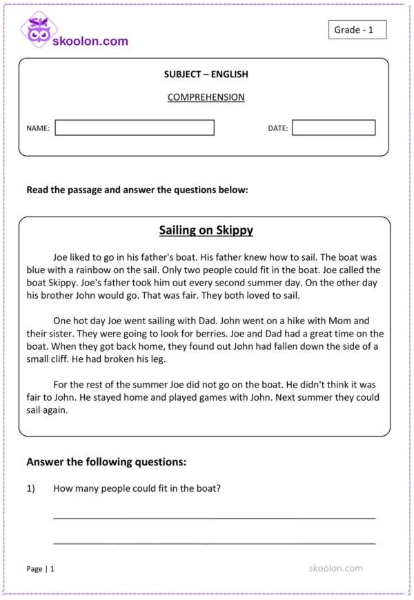 Grade-1-Eng-comprehension-Sailing-on-Skippy-1