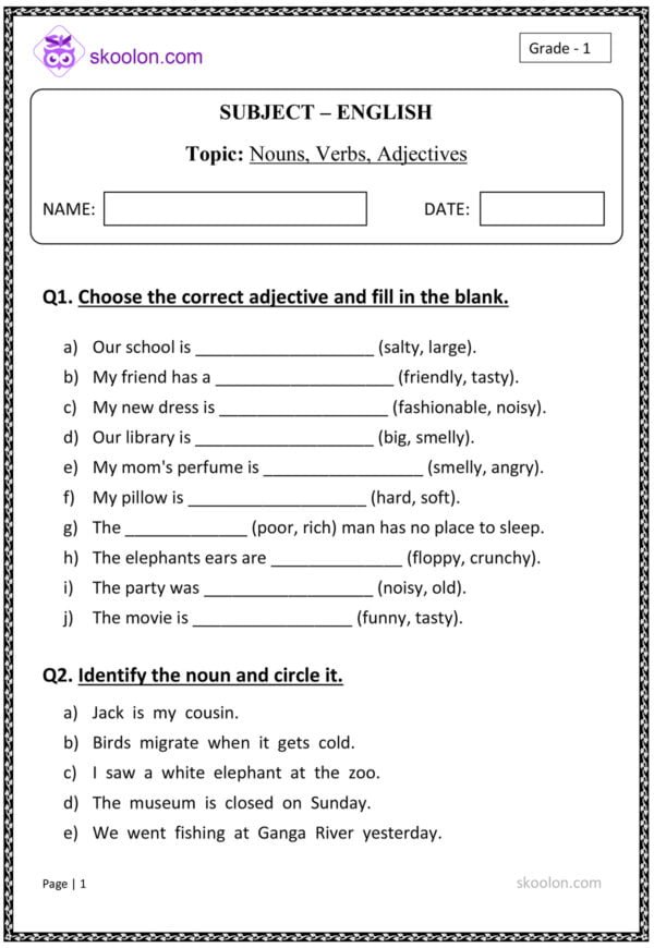 Grade-1-English-Nouns-Verbs-Adjectives-1