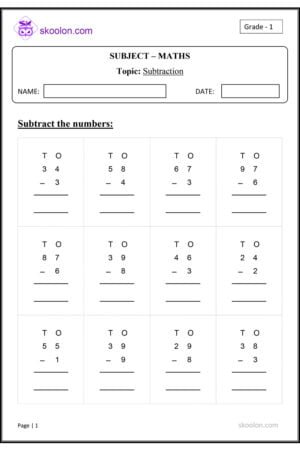 Grade-1-Maths-Subtraction