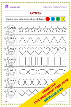 pattern worksheet, ab pattern worksheet, finish the pattern worksheet, find the pattern worksheet, printable pattern worksheet, complete the pattern worksheet, pattern worksheet kindergarten, abc pattern worksheet, pattern worksheets, pattern worksheets for preschool, pattern worksheets for kindergarten, shape pattern worksheets, aabb pattern worksheets, abc pattern worksheets, picture pattern worksheets pdf, pattern worksheet for class 2, pattern worksheet for class 3, pattern worksheet for class 1, pattern worksheet for ukg, ukg worksheets, worksheets for class 1