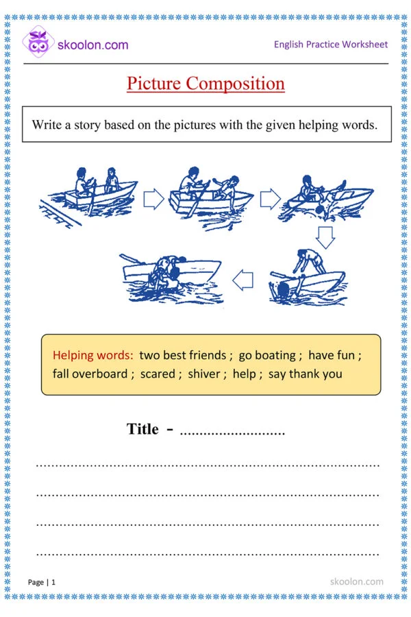 English-Picture-Composition-boating