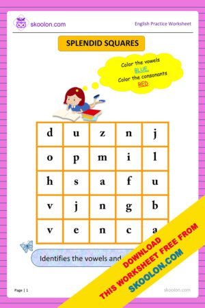 Vowels and Consonants