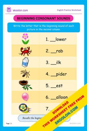 Beginning Sounds Alphabet Worksheets Archives - skoolon.com