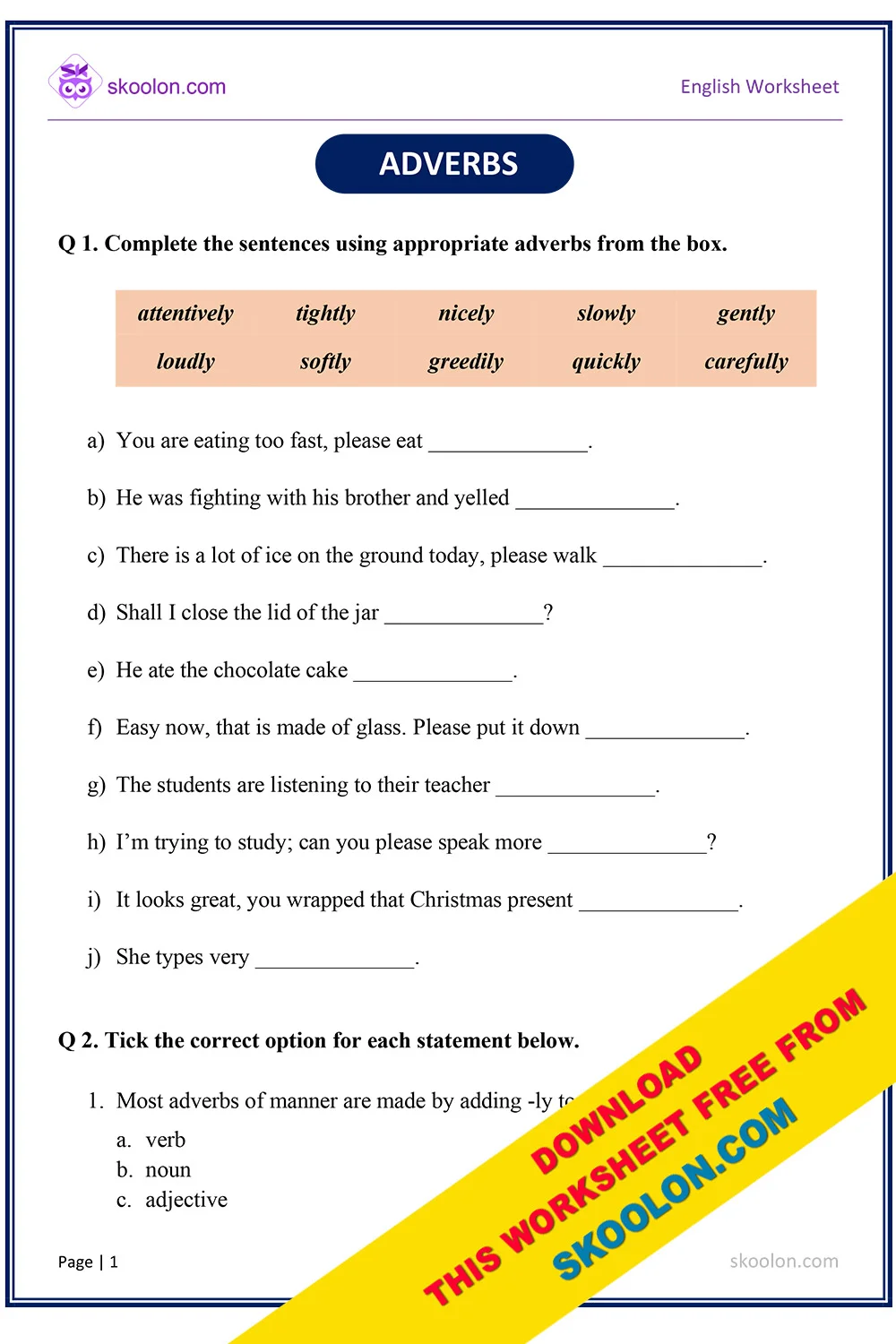 Esl Adverbs Worksheet Pdf Adverbial Clause Exercises PDF Primary