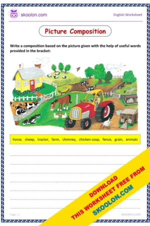 Picture Composition Worksheet | Picture Composition for Grade 2