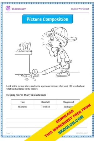 Picture Composition for Grade 3 | English Composition Writing | Picture Composition Worksheet