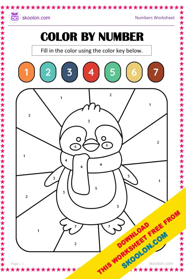Counting Worksheet for Kindergarten | Count by Number Worksheet | Homeschooling Worksheet
